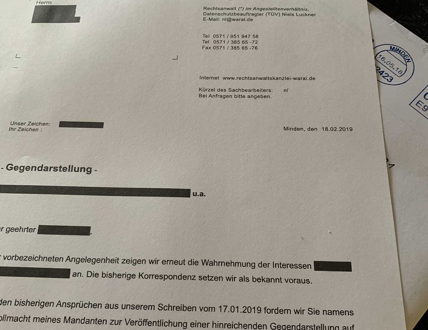 Berichterstattung Im Internet Und Gegendarstellung Rassi Warai