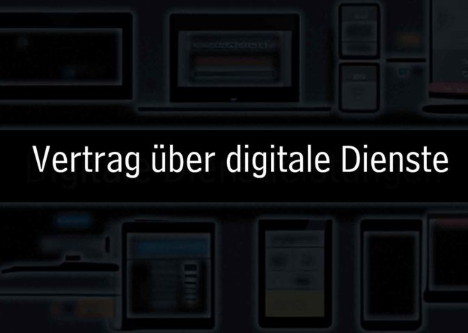 Vertrag über digitale Dienste